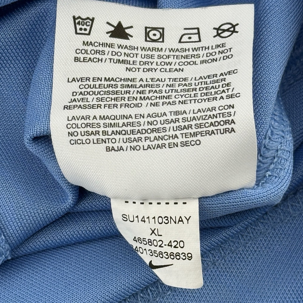 Nike Golf Mens XL Dri Fit Short Sleeve Button Polo Shirt Light Blue Casual logo - Picture 8 of 9